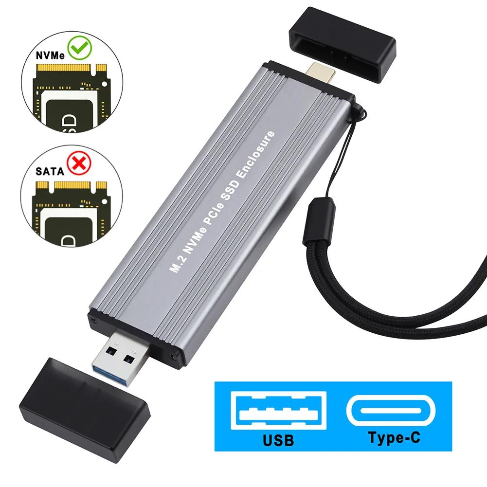 W206 SSD ܺ ڽ ̹  SSD Ŭ ̽, USB + CŸ  ̽, 10Gbps ÷  ÷, M2 NVMe PCIe, USB3.1 Gen2